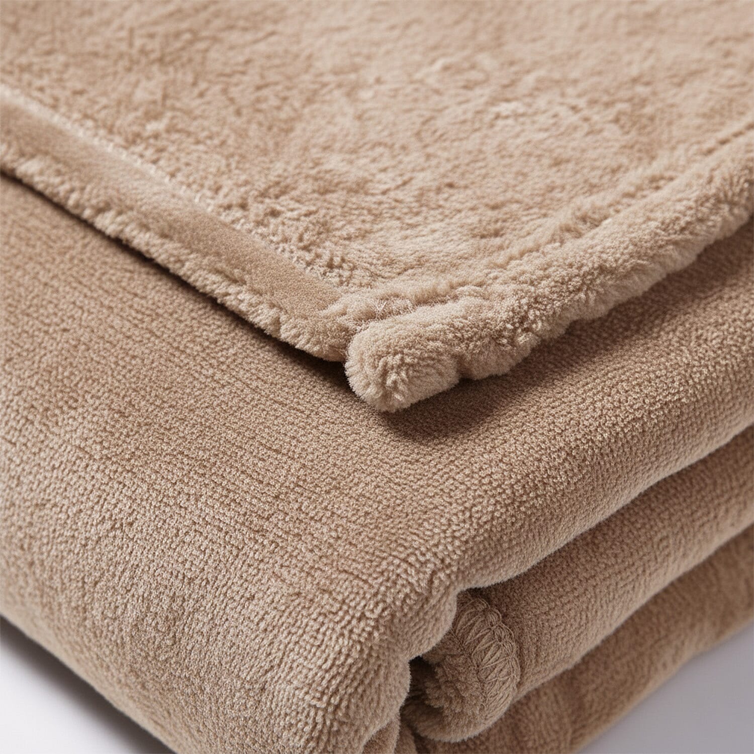 BIG CLOSEOUT OFFER - Ultra Luxurious Soft Velvet Touch Throw (Size 150 x 200 Cm) - Beige