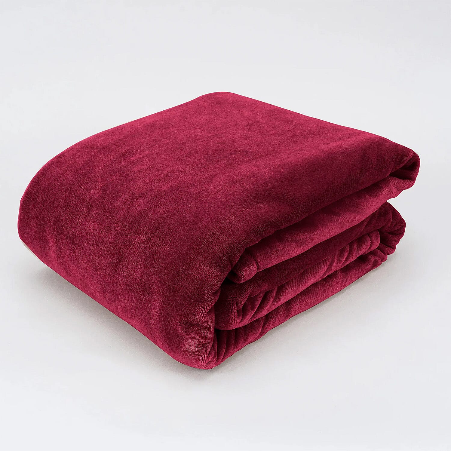 BIG CLOSEOUT OFFER - Ultra Luxurious Soft Velvet Touch Throw (Size 150 x 230 Cm)  - Maroon
