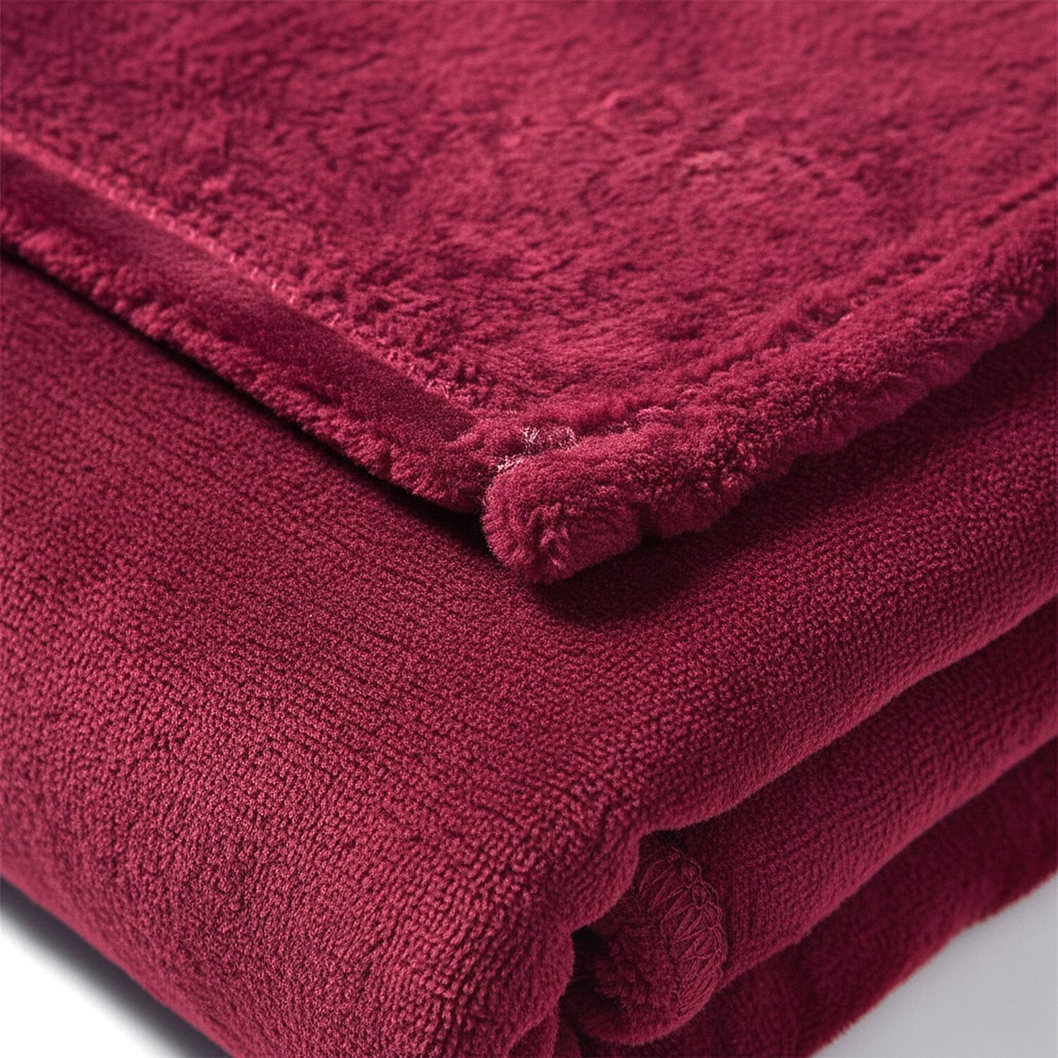 BIG CLOSEOUT OFFER - Ultra Luxurious Soft Velvet Touch Throw (Size 150 x 230 Cm)  - Maroon