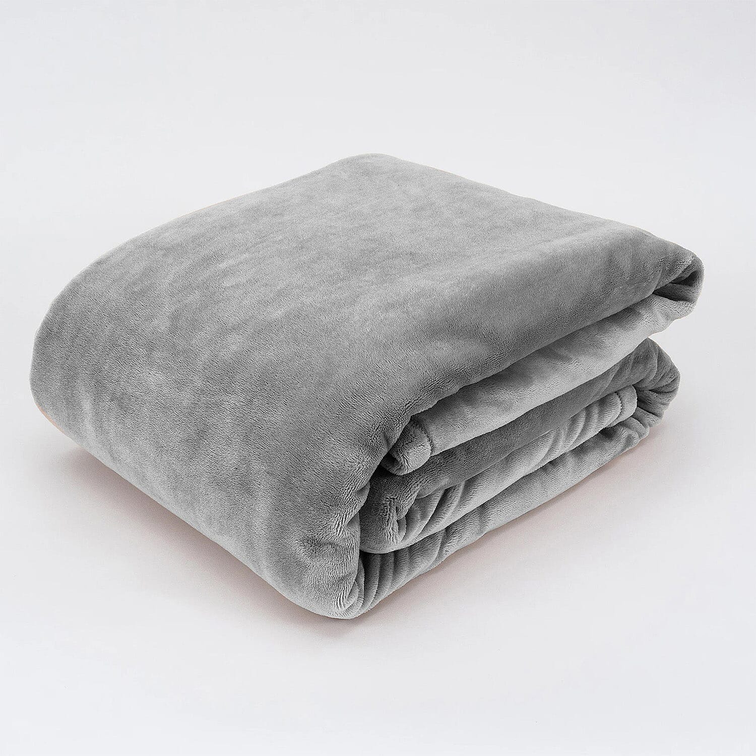 BIG CLOSEOUT OFFER - Ultra Luxurious Soft Velvet Touch Throw (Size 150 x 200 Cm) - Light Grey