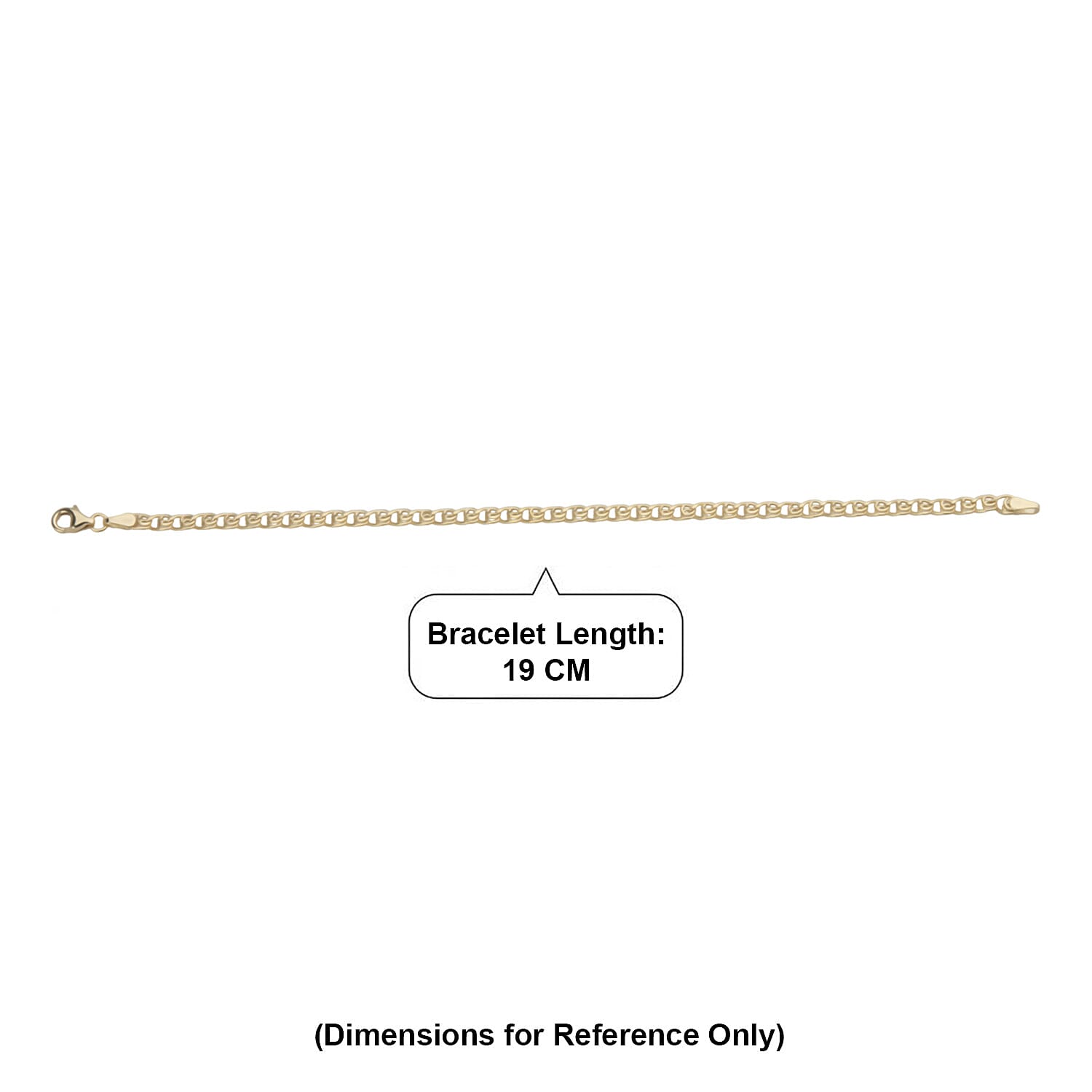 Maestro Collection - 9K Yellow Gold Infinity Link Bracelet (Size 7.5)