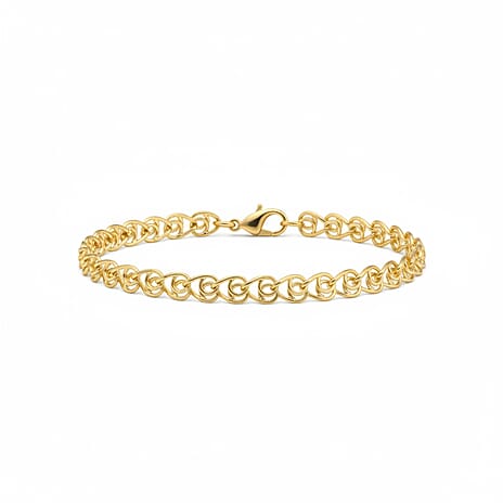 Maestro Collection - 9K Yellow Gold Infinity Link Bracelet (Size 7.5)