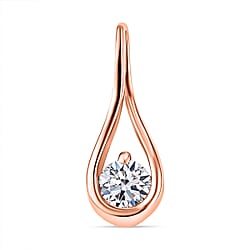 LUXURIANT Lab Grown Diamond Solitaire Pendant in 18K Yellow Gold Sterling Silver