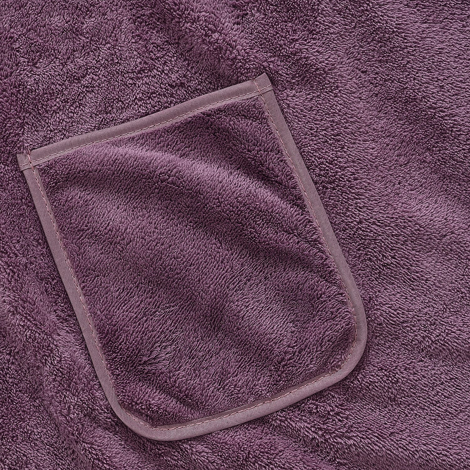 LIVMORE Patterned Towel (Size 140x1 cm) - Purple