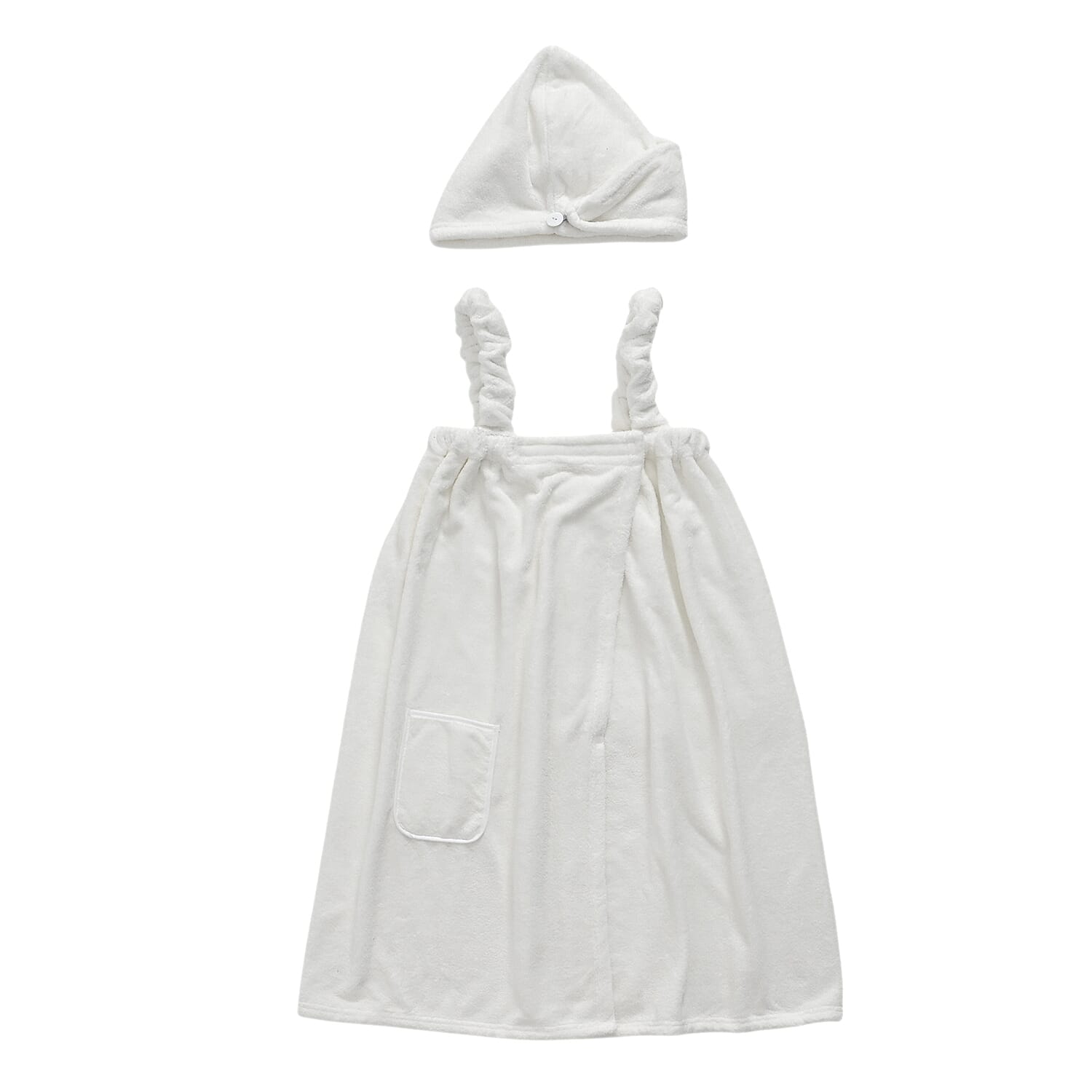 LIVMORE Patterned Towel (Size 140x1 cm) - White