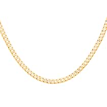 9K Yellow Gold SOLID Curb Necklace (Size 20) with Lobster Clasp, Gold Wt. 17.50 Gms.