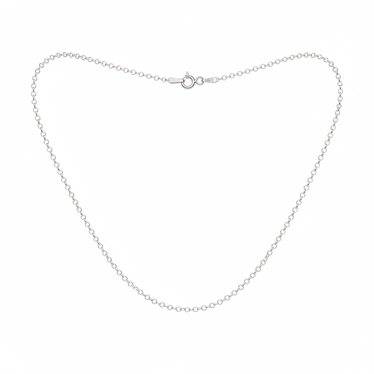 Sterling Silver Belcher Necklace (Size 36)