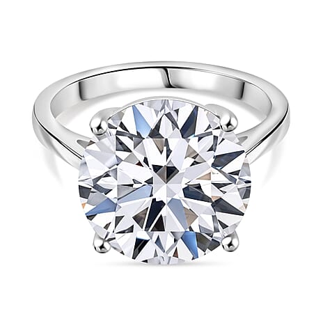 Luxuriant 950 Platinum IGI Certified Lab Grown Diamond (VS-2F) Ring 10.07 Ct, Platinum Wt. 9.59 Gms.