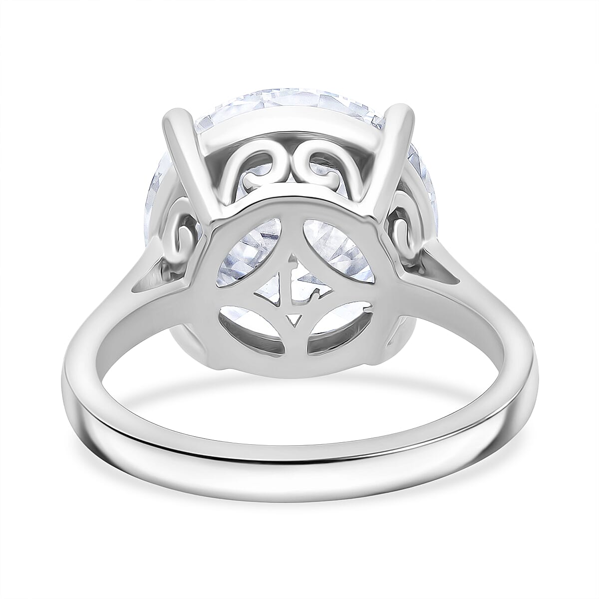 Luxuriant 950 Platinum IGI Certified Lab Grown Diamond (VS-2F) Ring 10.07 Ct, Platinum Wt. 9.59 Gms.