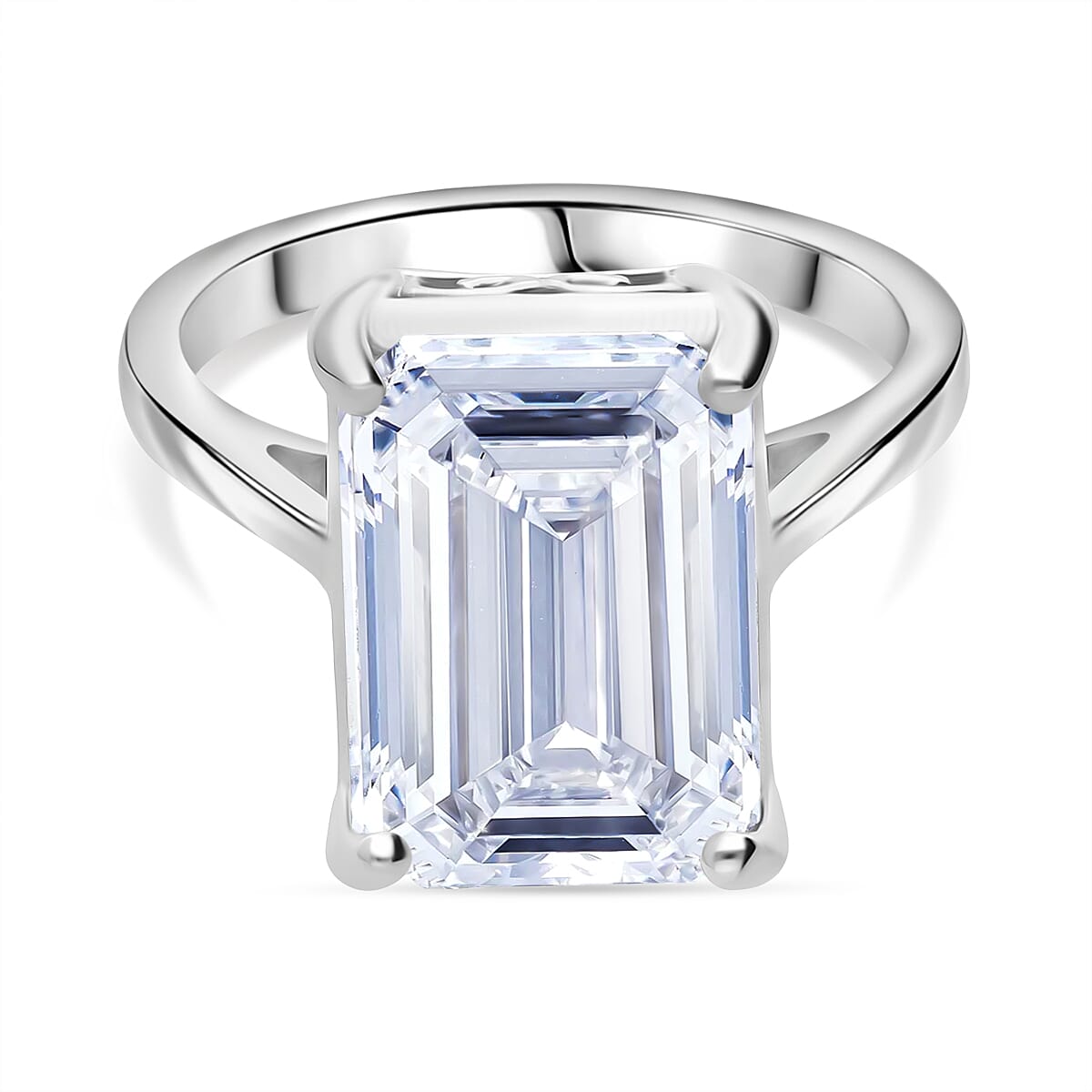Luxuriant 950 Platinum IGI Certified Lab Grown Diamond (VS-1F) Ring 10.01 Ct, Platinum Wt. 9.60 Gms.