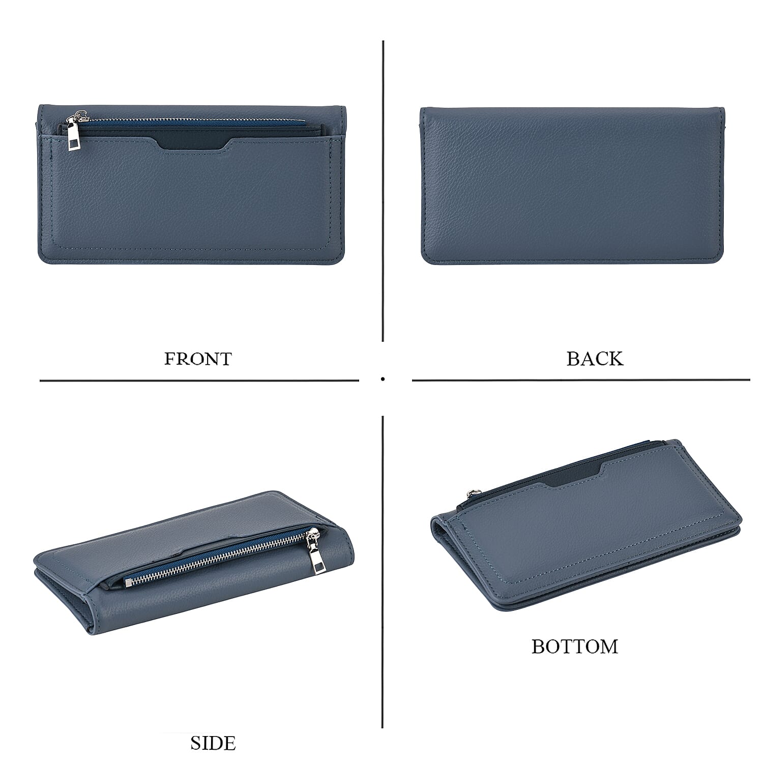 La Marey PU Patterned Wallet (Size 19x10x2 cm) - Navy