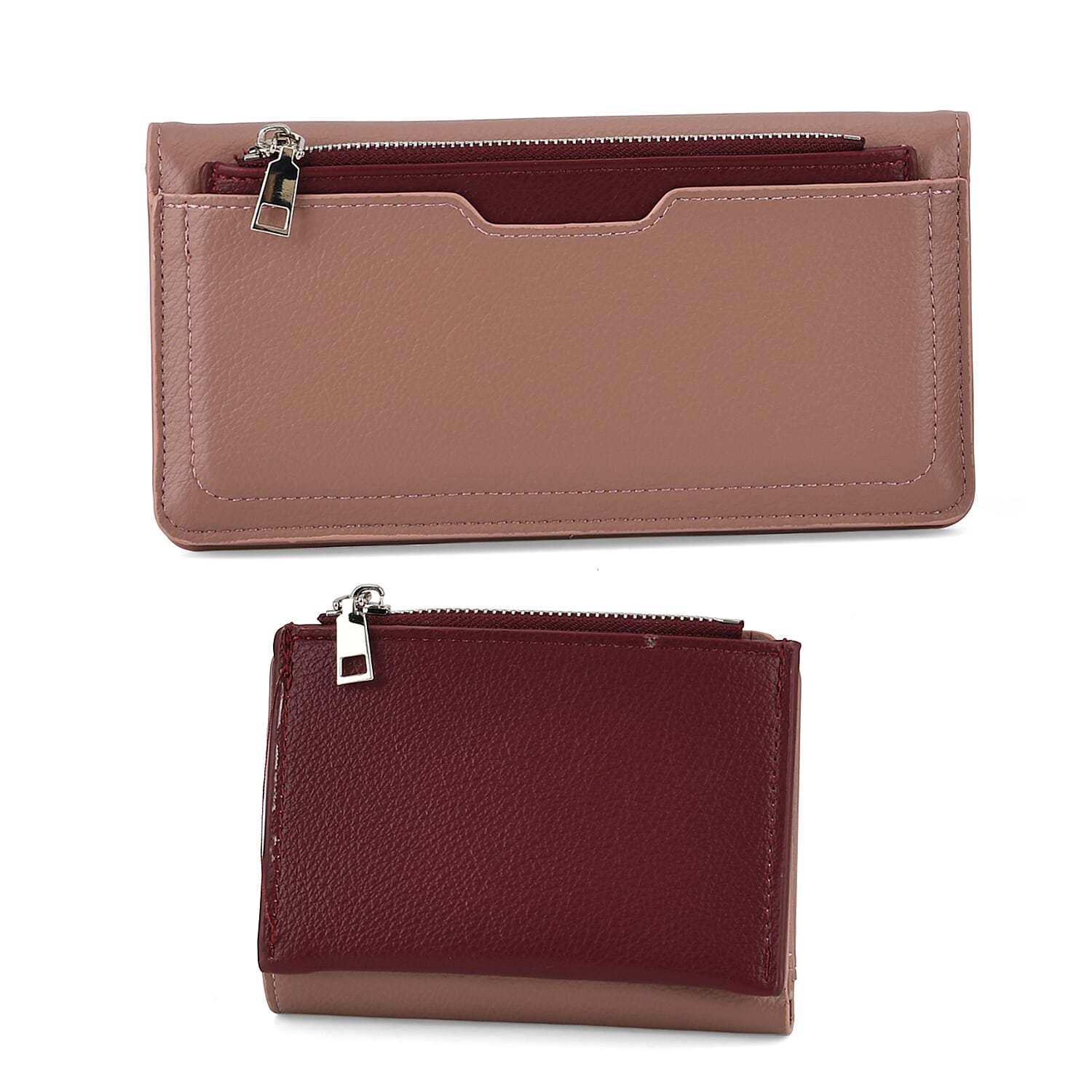 La Marey PU Patterned Wallet (Size 19x10x2 cm) - Light Purple