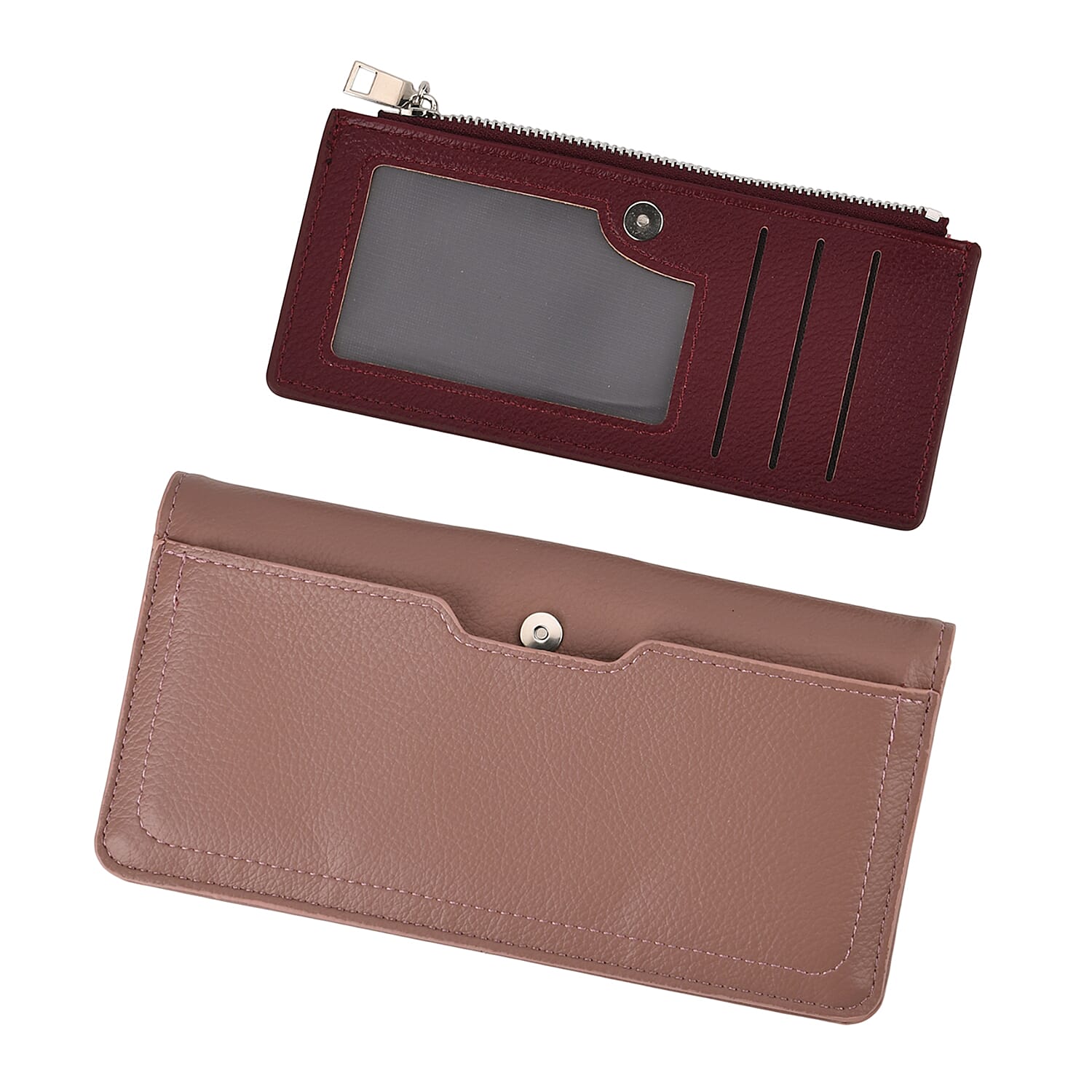 La Marey PU Patterned Wallet (Size 19x10x2 cm) - Light Purple