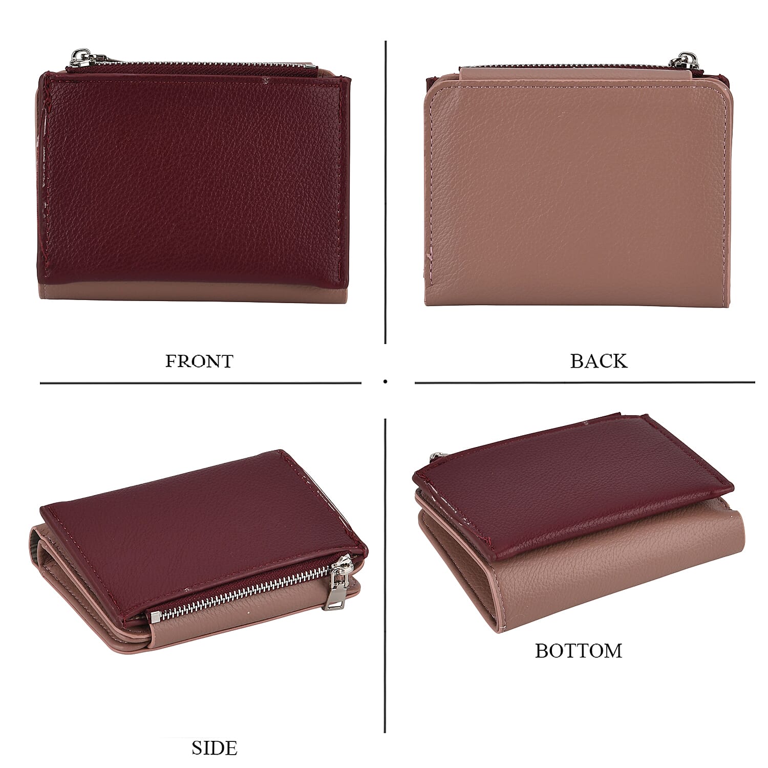 La Marey PU Patterned Wallet (Size 19x10x2 cm) - Light Purple