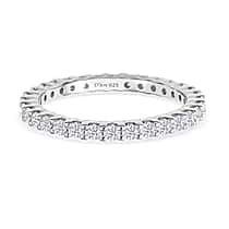 Royal Bali Collection - D'Joy Moissanite Band Ring in Rhodium Overlay Sterling Silver 1.16 Ct.