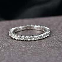 Royal Bali Collection - D'Joy Moissanite Band Ring in Rhodium Overlay Sterling Silver 1.16 Ct.