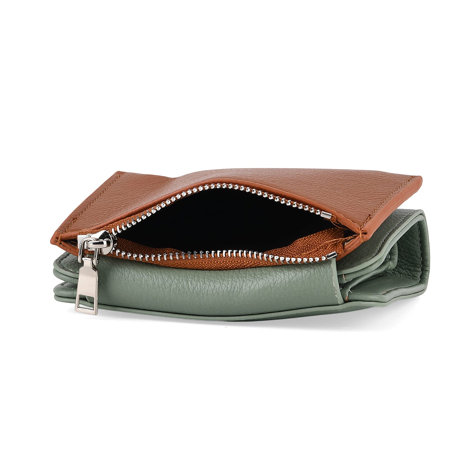 La Marey PU Patterned Wallet (Size 19x10x2 cm) - Green Brown