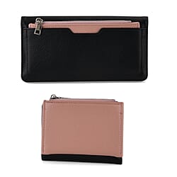 La Marey PU Patterned Wallet (Size 19x10x2 cm) - Dark Purple