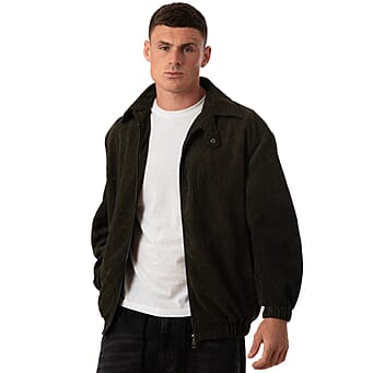 https://tjcuk.sirv.com/Products/83/7/8377285/Soulstar-Mens-Full-Zip-Cordoroy-Jacket-With-Collar-Size-L-Black_8377285.jpg?w=342&h=342
