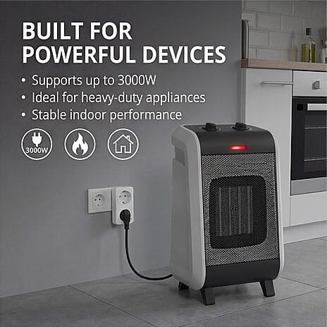 Smartware Remote Control Wireless 3 UK Plugs - White