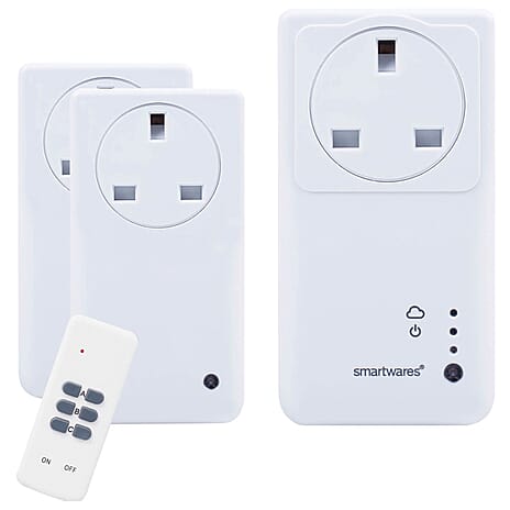 Smartware Remote Control Wireless 3 UK PlugS - White