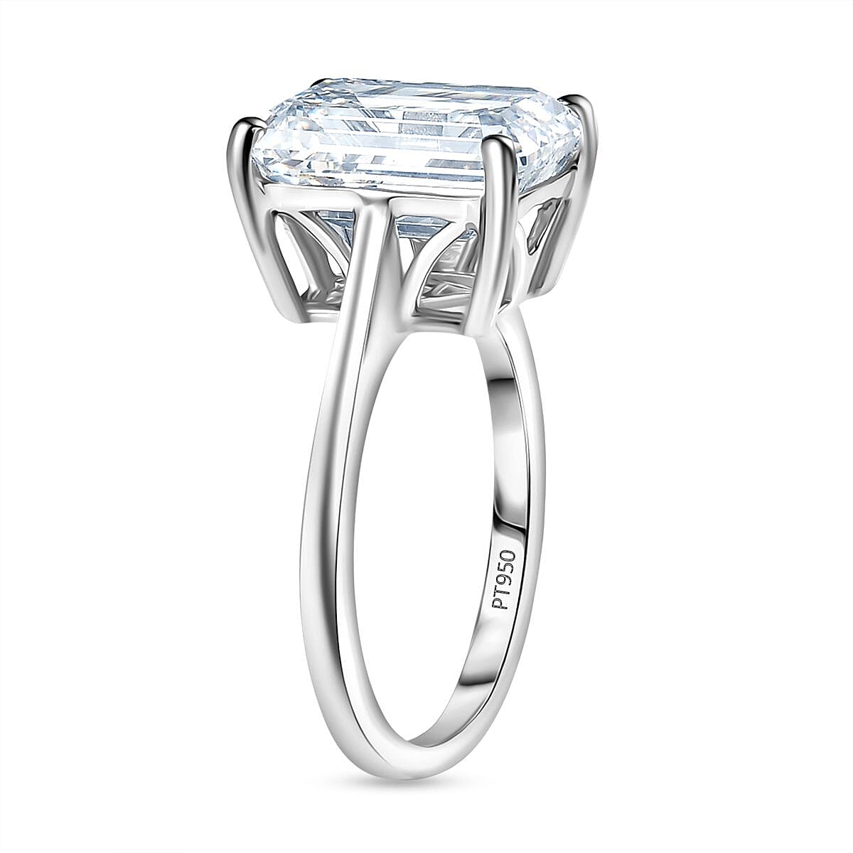 Managing Director Special - Luxuriant 950 Platinum VS Lab Grown Diamond EF, VS Ring, Platinum Wt.9 Gms  10.000  Ct.