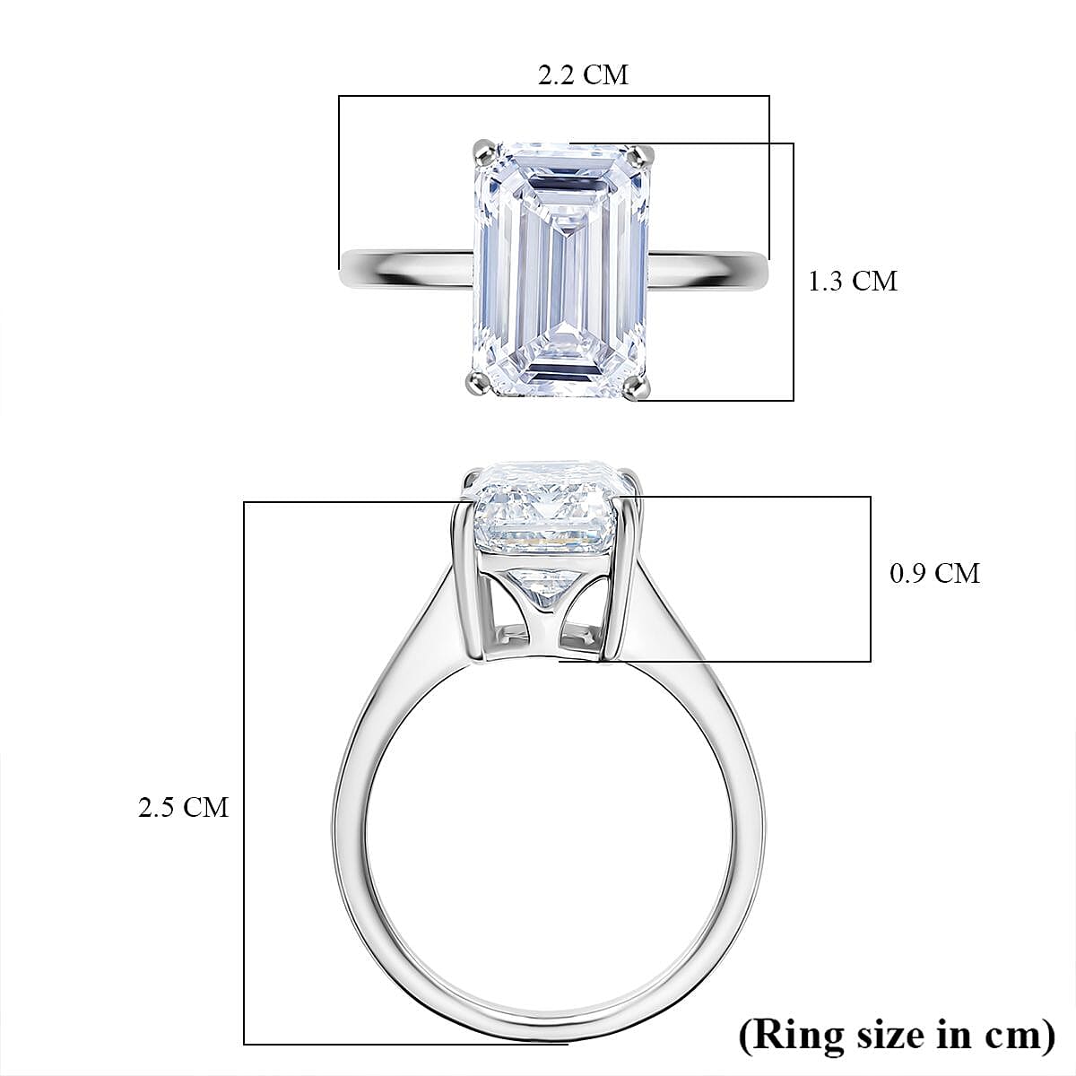 Managing Director Special - Luxuriant 950 Platinum VS Lab Grown Diamond EF, VS Ring, Platinum Wt.9 Gms  10.000  Ct.
