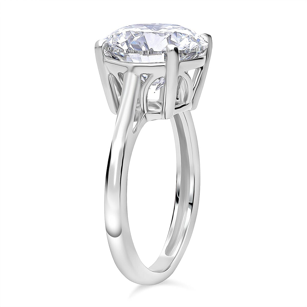Managing Director Special - Luxuriant 950 Platinum VS Lab Grown Diamond EF, VS Ring, Platinum Wt.9 Gms  10.000  Ct.