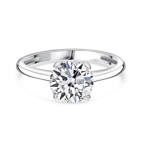 BLACK FRIDAY FINALE DEAL - 9K White Gold I1-GH Lab Grown Diamond Ring 2.00 Ct.