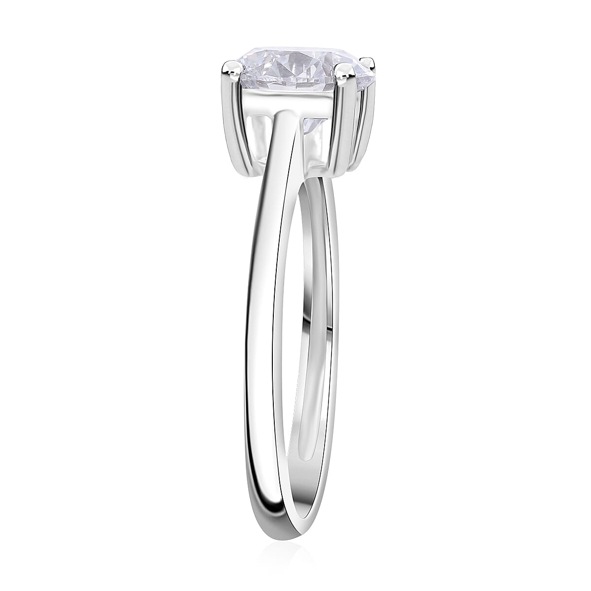 BLACK FRIDAY FINALE DEAL - 9K White Gold I1-GH Lab Grown Diamond Ring 2.00 Ct.