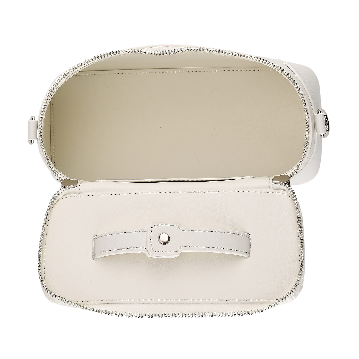 Milan Closeout- Full Grain 100% Genuine Leather Handbag -White