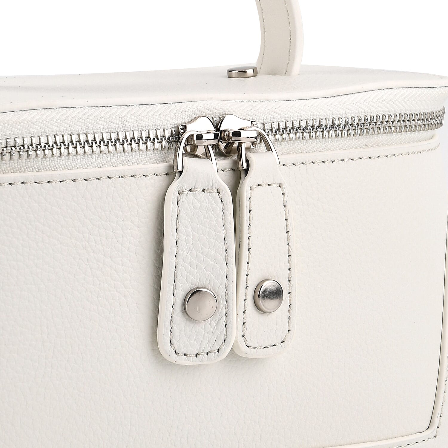 Milan Closeout- Full Grain 100% Genuine Leather Handbag -White