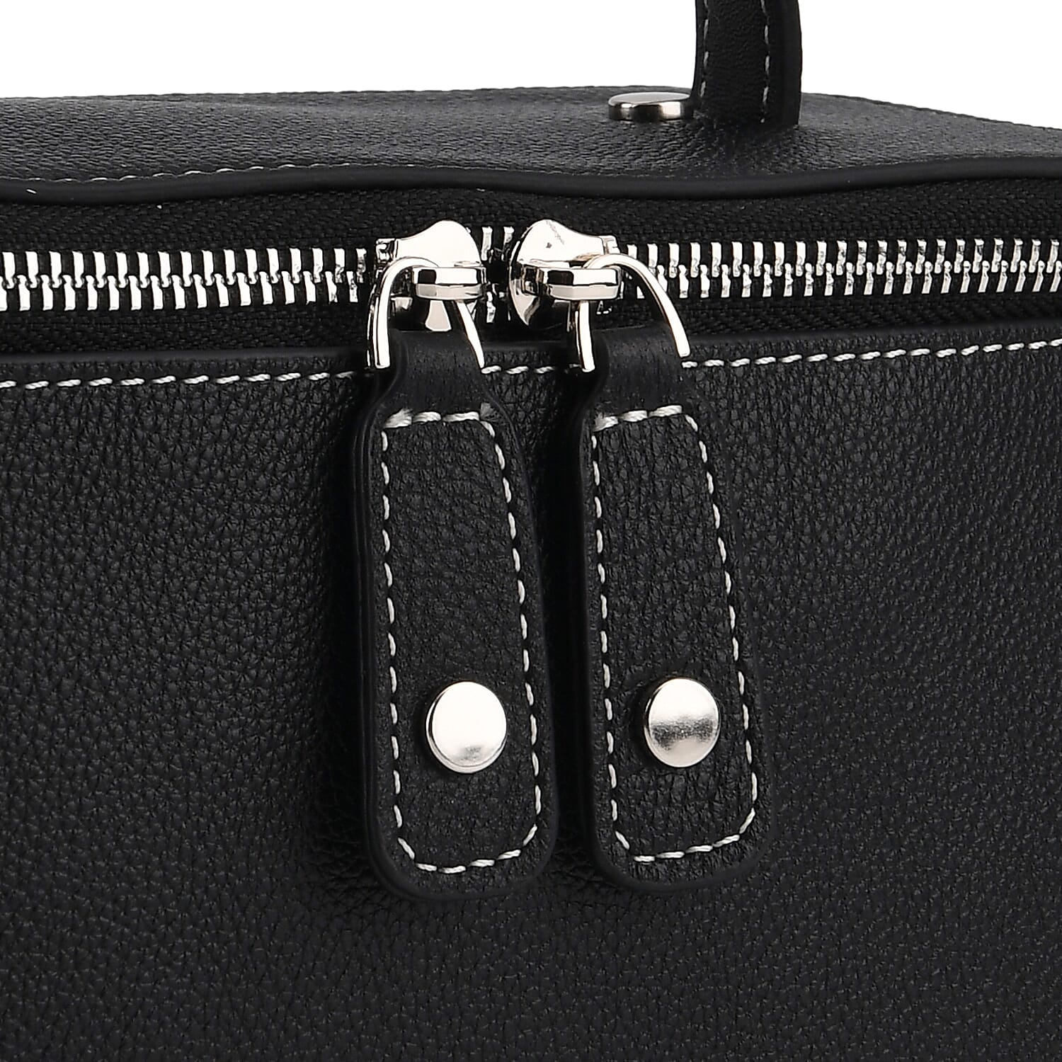 Milan Closeout- Full Grain 100% Genuine Leather Handbag -Black