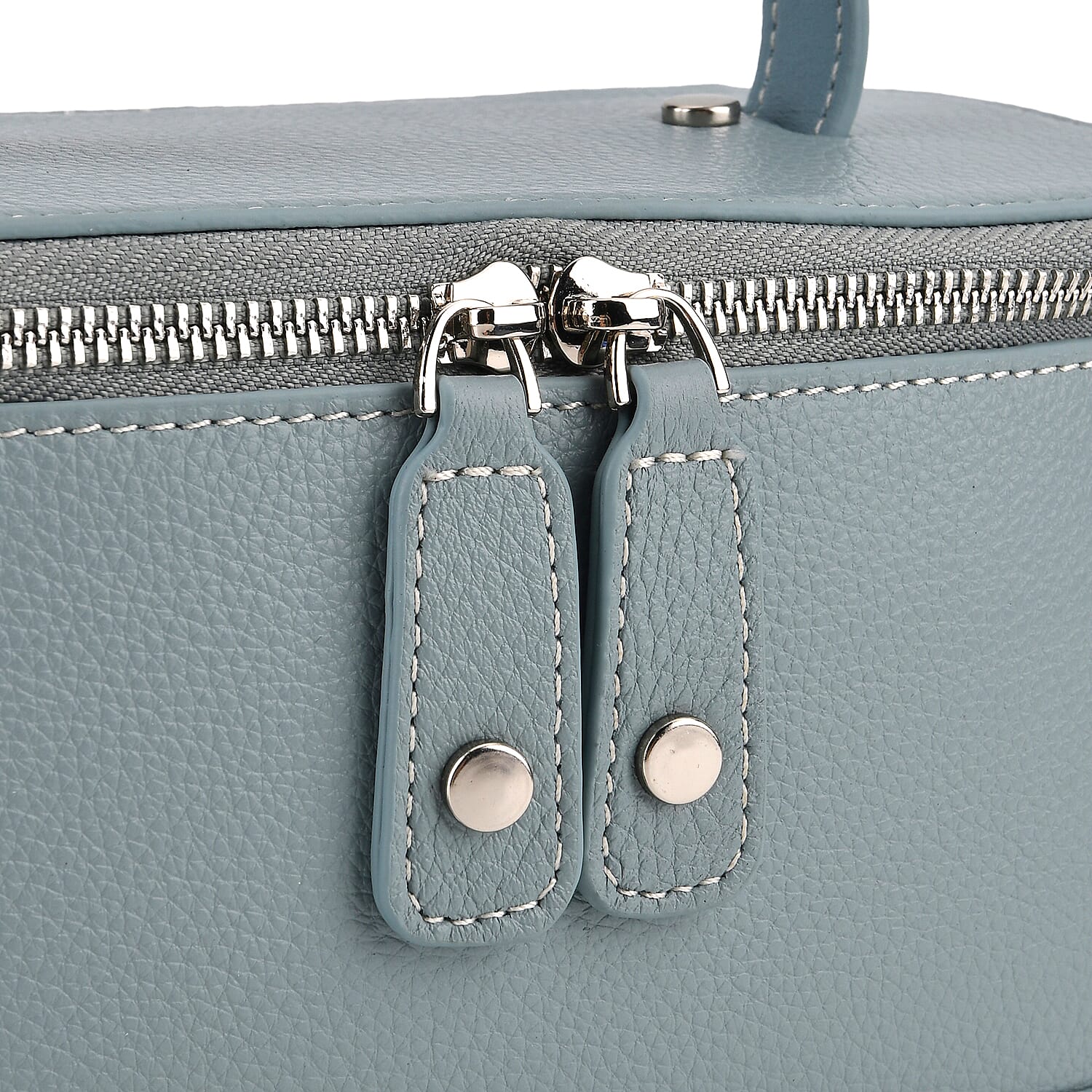 Milan Closeout- Full Grain 100% Genuine Leather Handbag -Grey