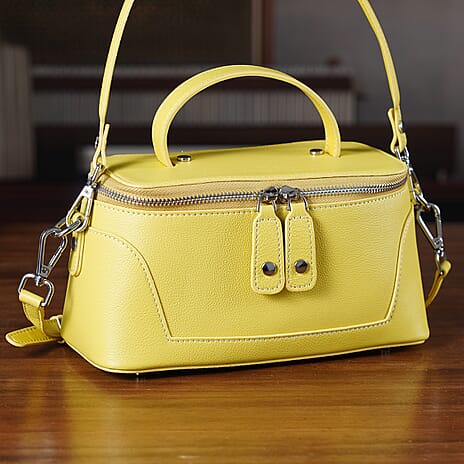 Mega Handbag Clearance Deal - Full Grain 100% Genuine Leather Handbag -Sunflower