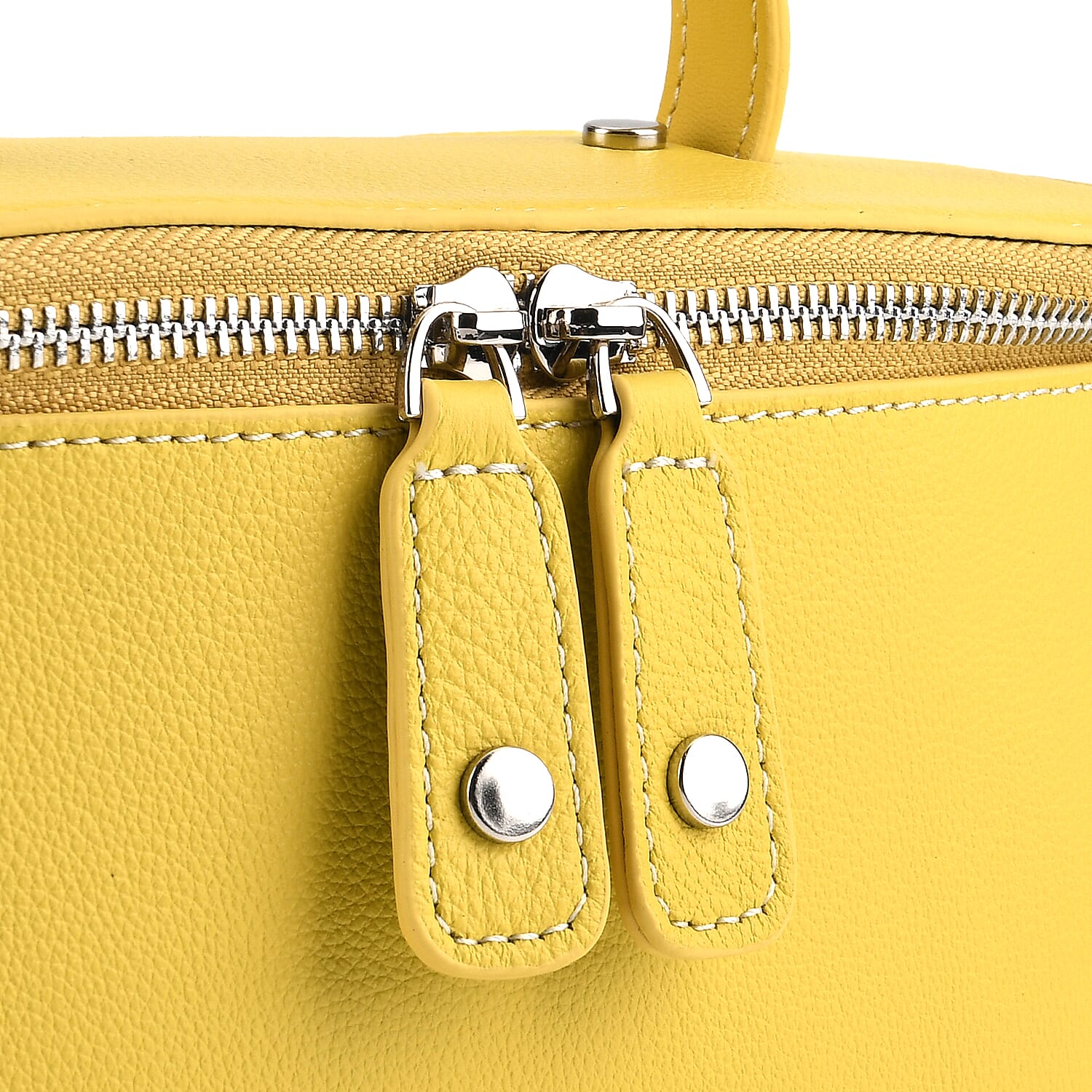 Milan Closeout- Full Grain 100% Genuine Leather Handbag -Sunflower