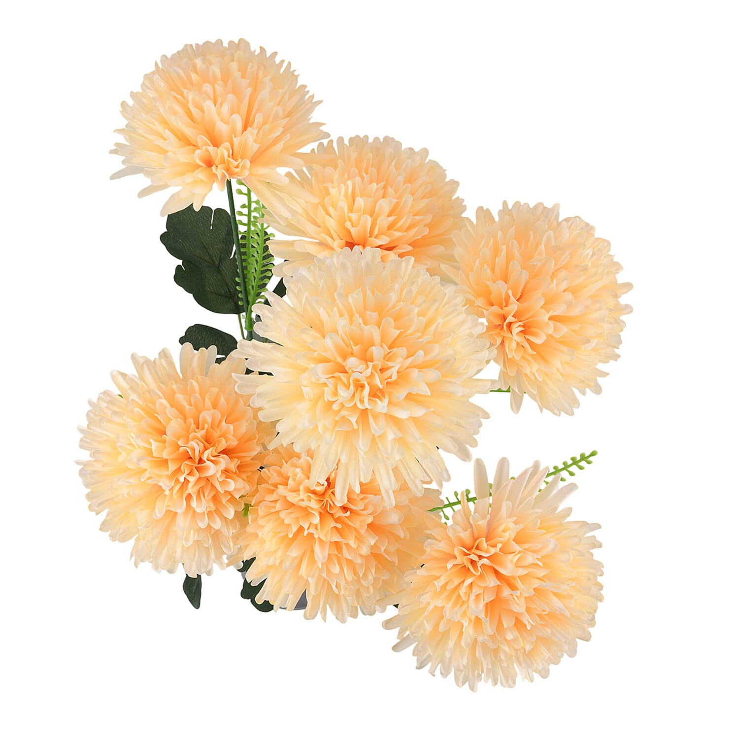 7-Heads Artificial Flower Bouquet (43cm) - Yellow