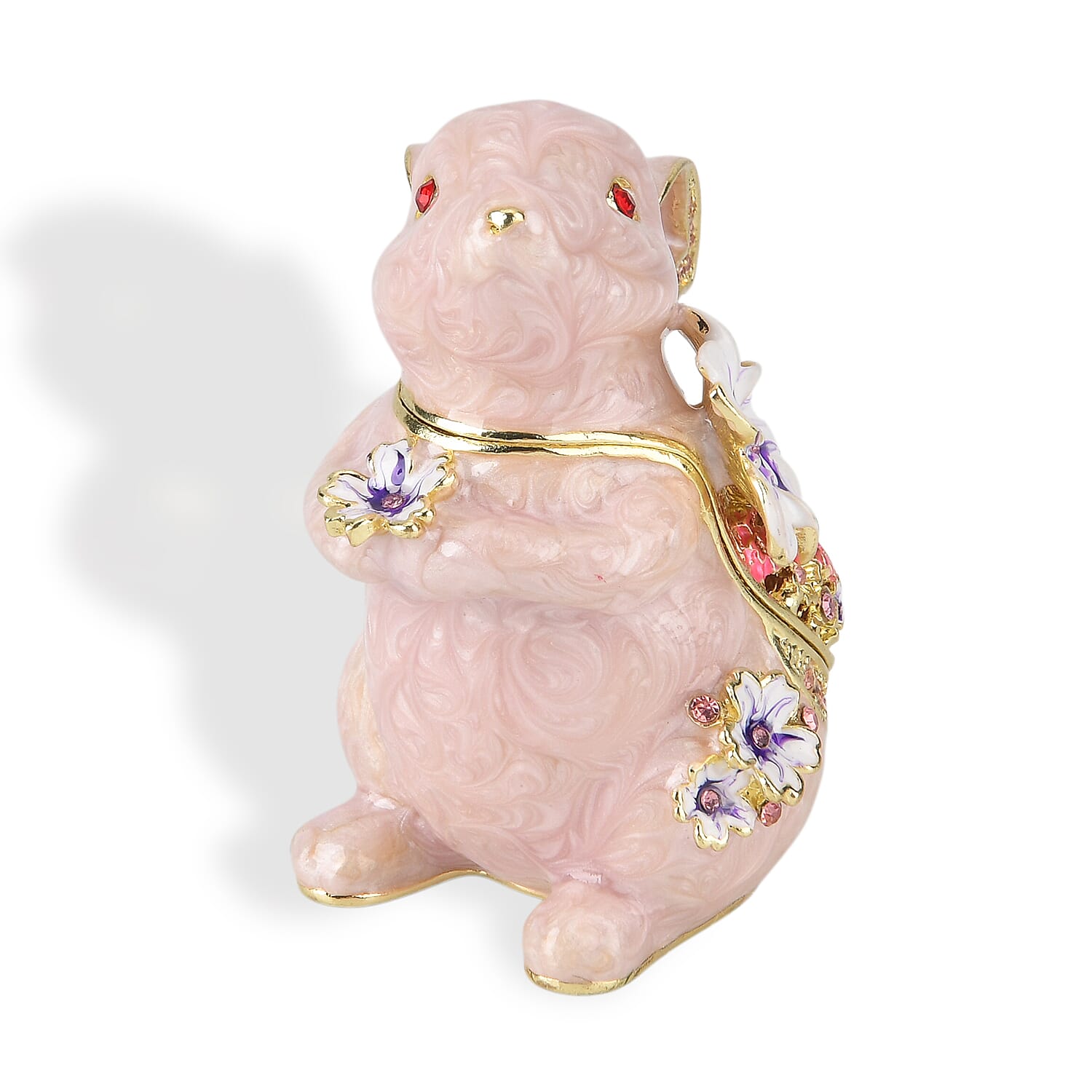 Rabbit Trinket Box (Size 127x7x1 cm) - Pink & Multicolor