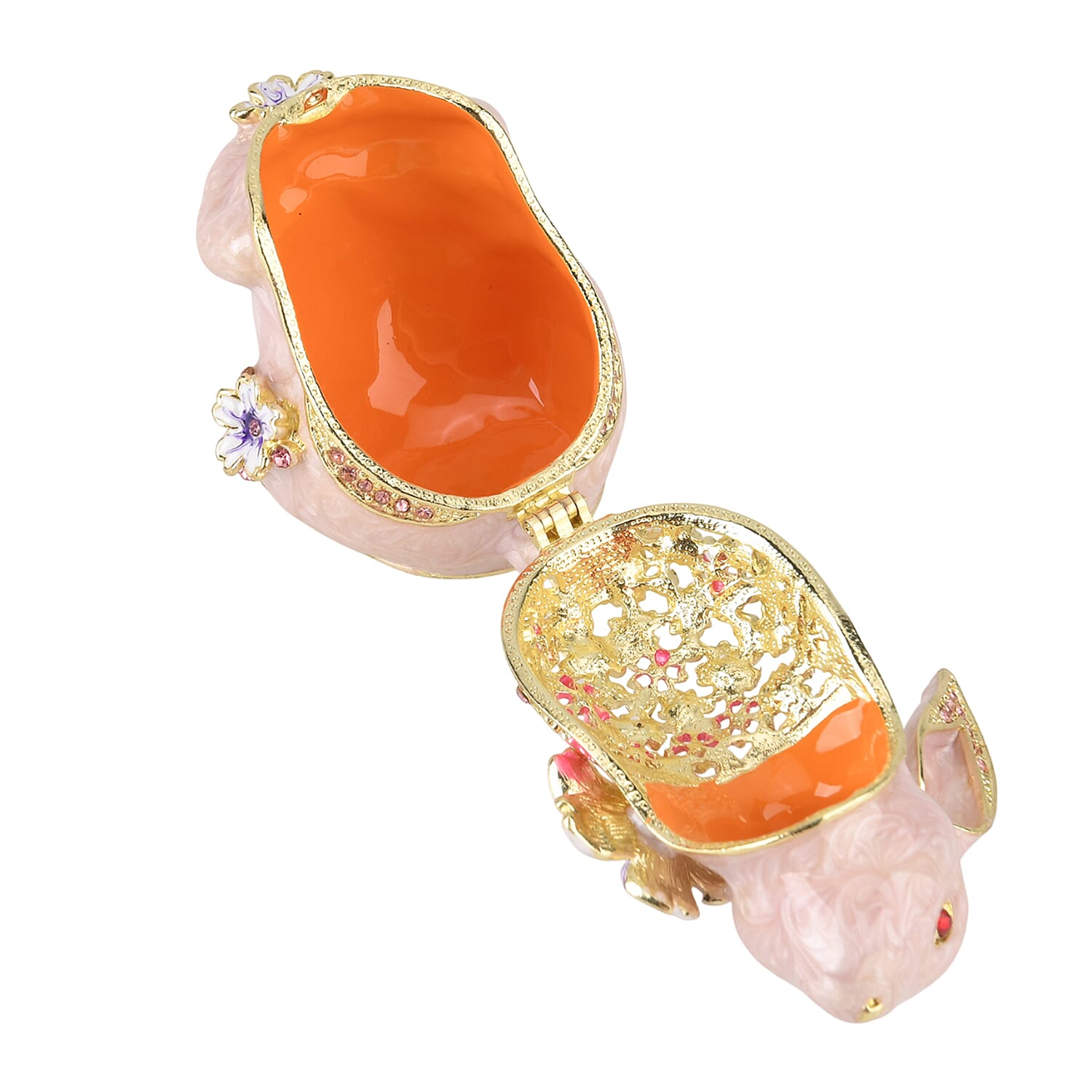 Rabbit Trinket Box (Size 127x7x1 cm) - Pink & Multicolor