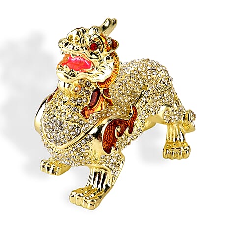 Dragon Trinket Box (Size 12x7x1 cm) - Red & Multicolor