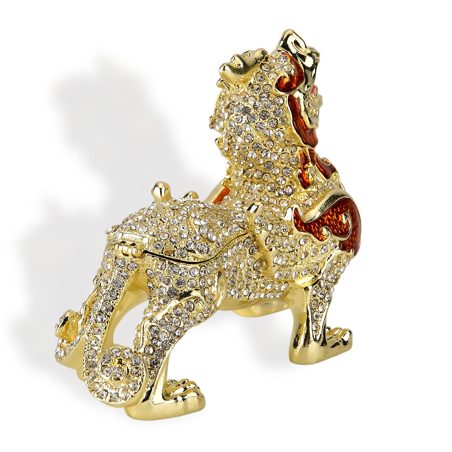 Dragon Trinket Box (Size 12x7x1 cm) - Red & Multicolor