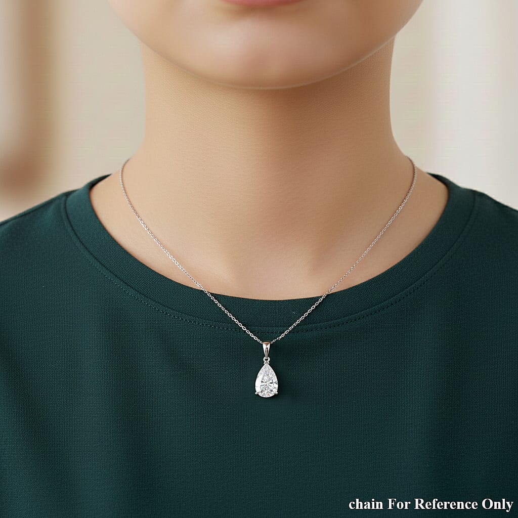 Luxuriant 950 Platinum VS Lab Grown Diamond EF, VS Pendant, Platinum Wt.2.7 Gms  4.000  Ct.