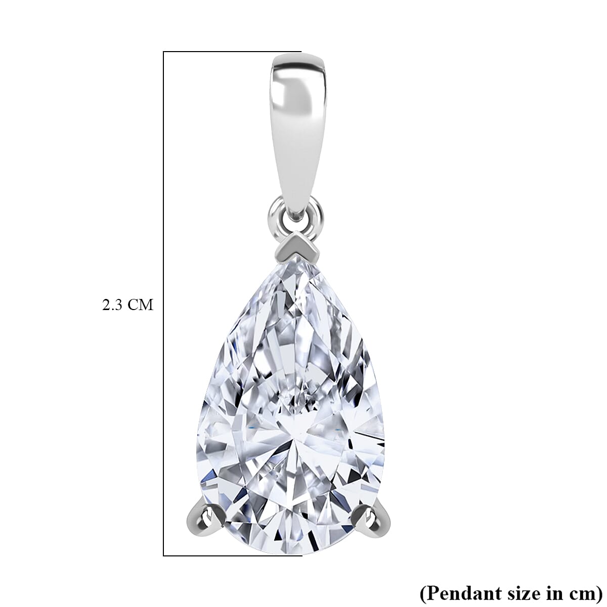 Luxuriant 950 Platinum VS Lab Grown Diamond EF, VS Pendant, Platinum Wt.2.7 Gms  4.000  Ct.