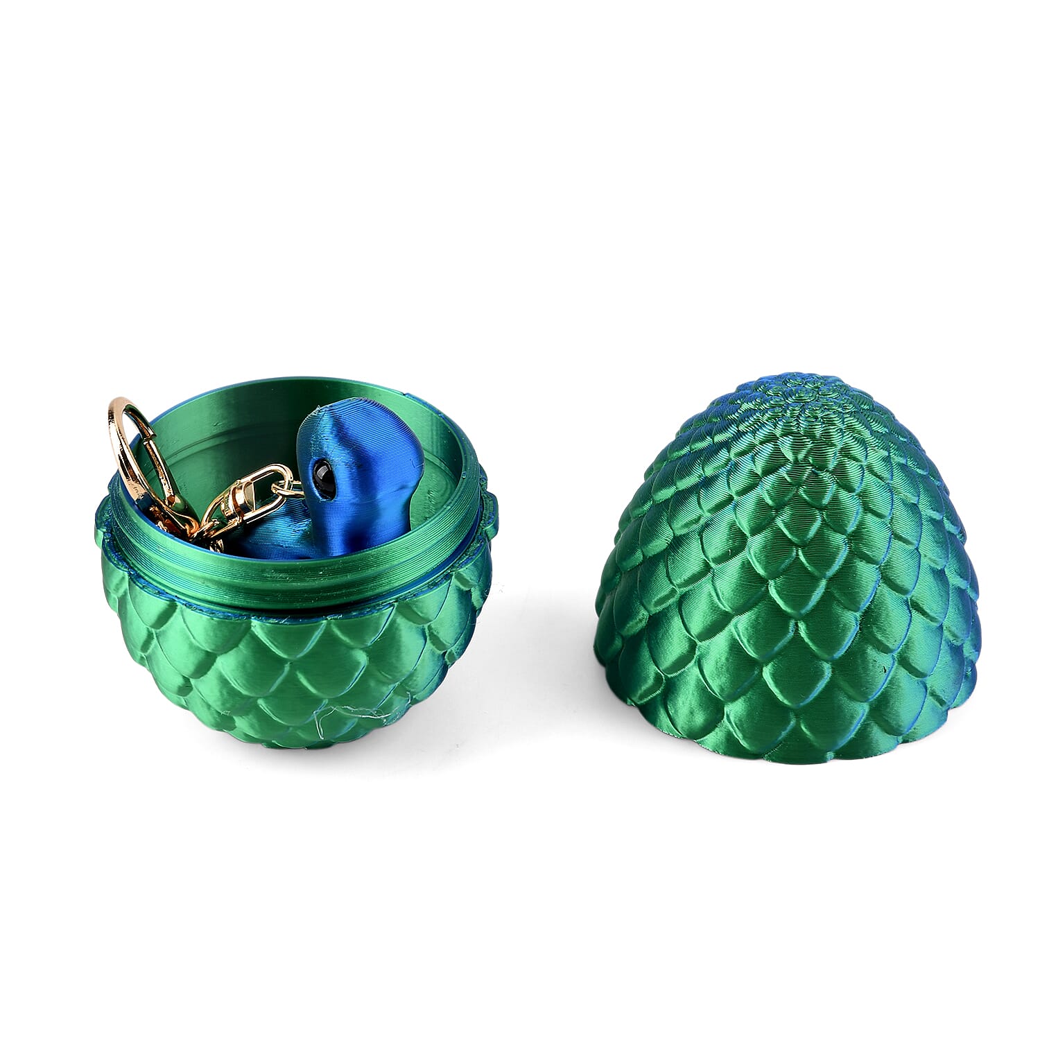 Livmore 3D Easter Egg with Dragon Keychain (11cm) - Multicolour
