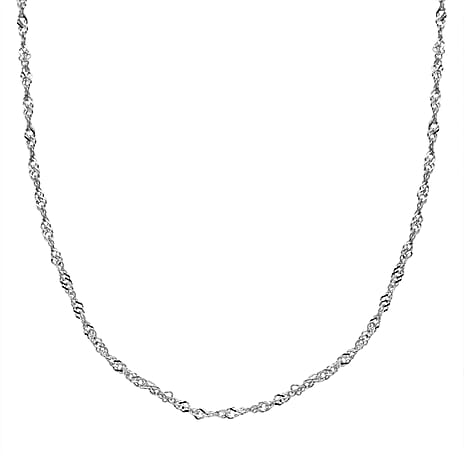950 Platinum Necklace (Size 18) with Spring Ring Clasp