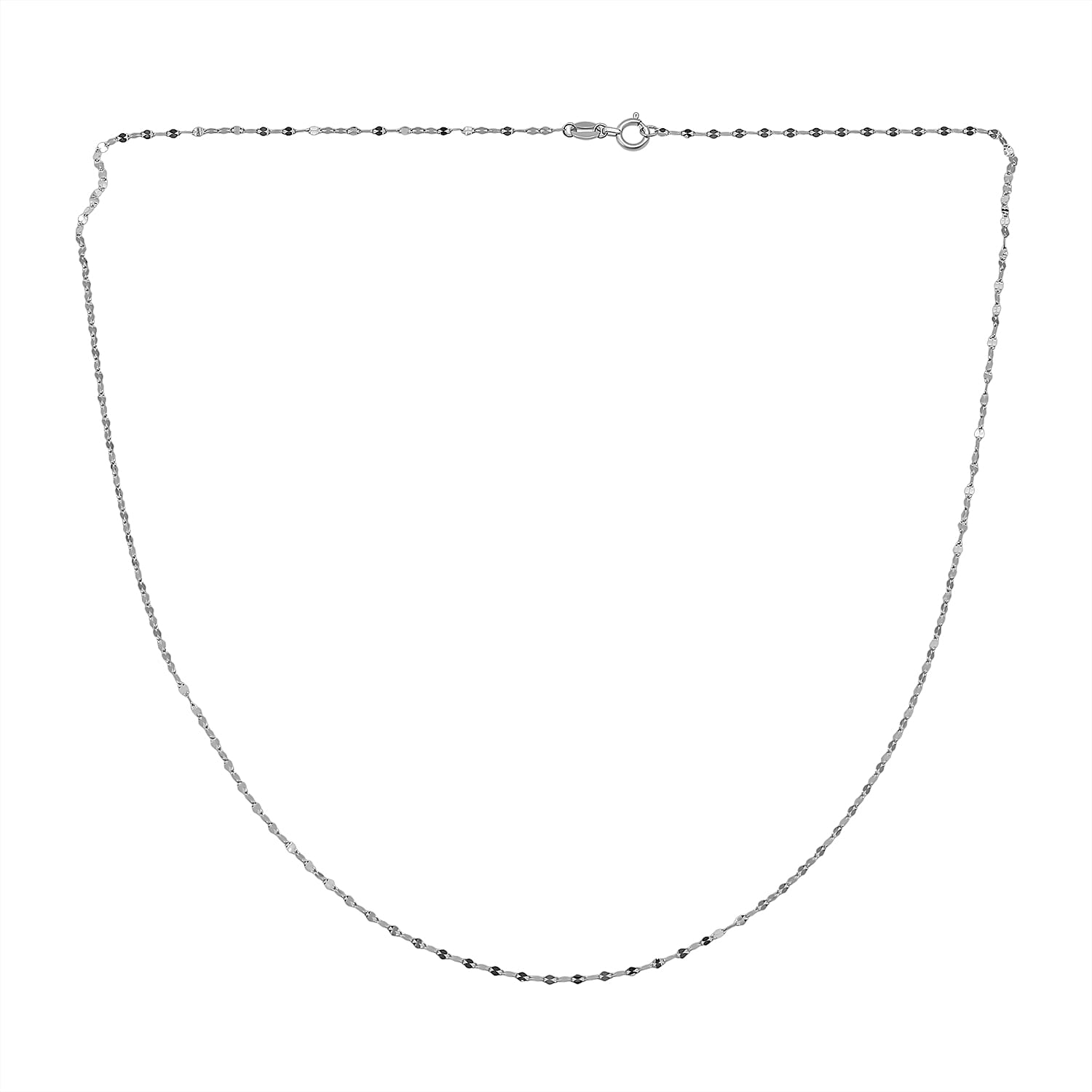 950 Platinum Necklace (Size 18) with Spring Ring Clasp