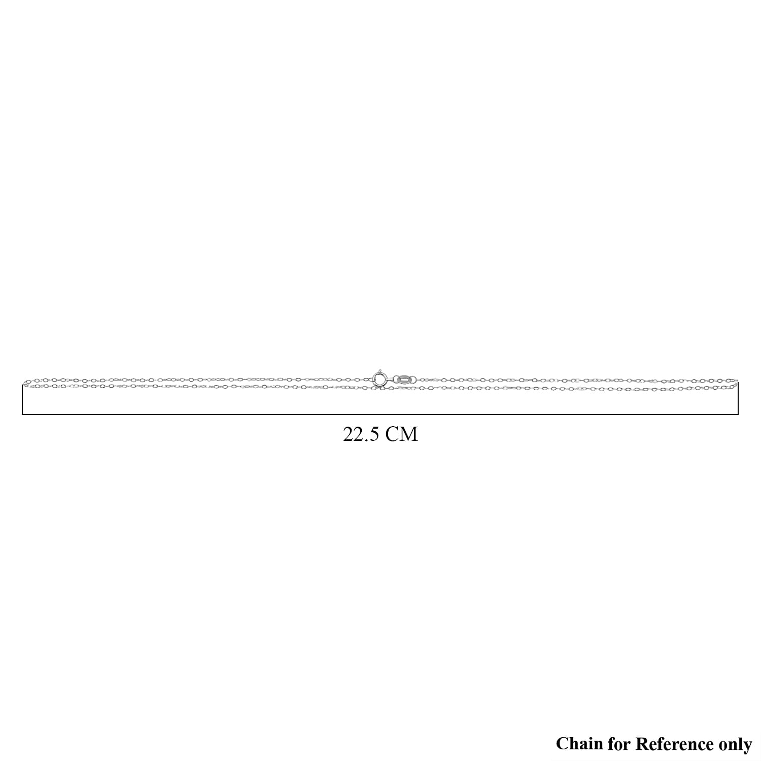 950 Platinum Necklace (Size 18) with Spring Ring Clasp