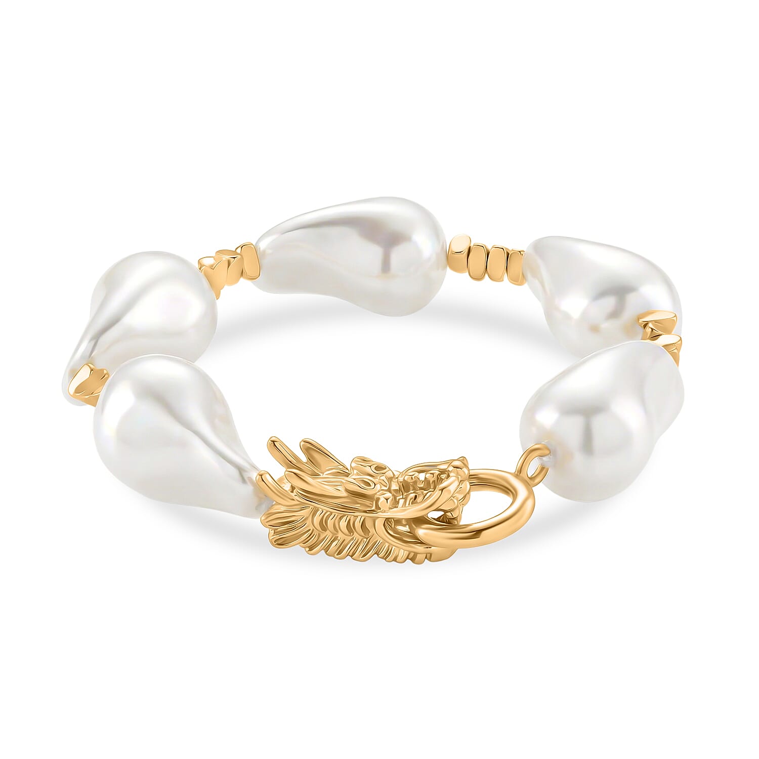 White Shell Pearl Beads Bracelet 