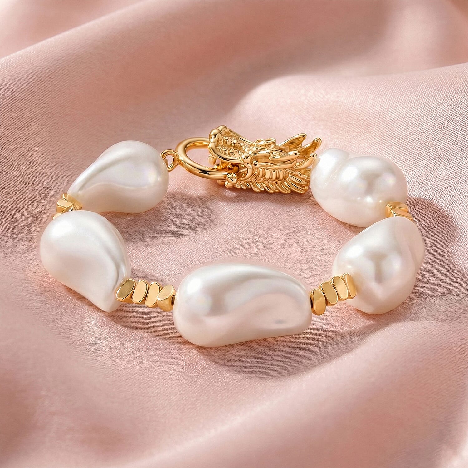 White Shell Pearl Beads Bracelet 