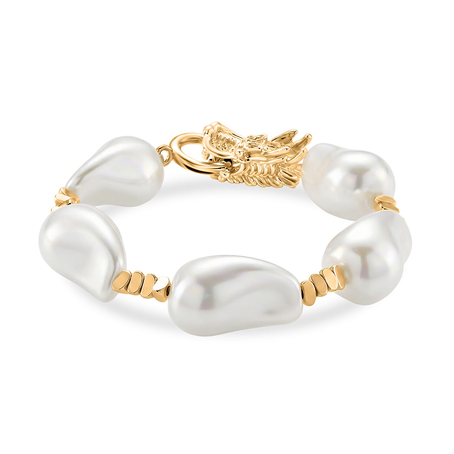 White Shell Pearl Beads Bracelet 